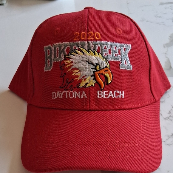 Red Daytona Beach Bike Week 2020 Cap - Picture 1 of 1